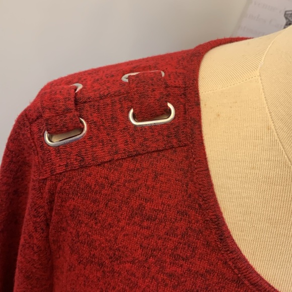 💰NWT 2 DYE 4 Burgundy Lightweight Knit Sweater 3X - Picture 2 of 10
